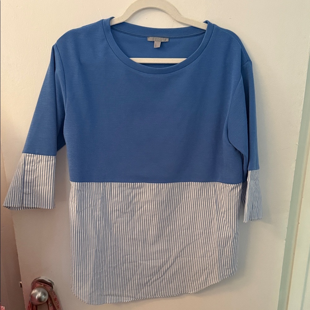 COS | Blue and White Blouse